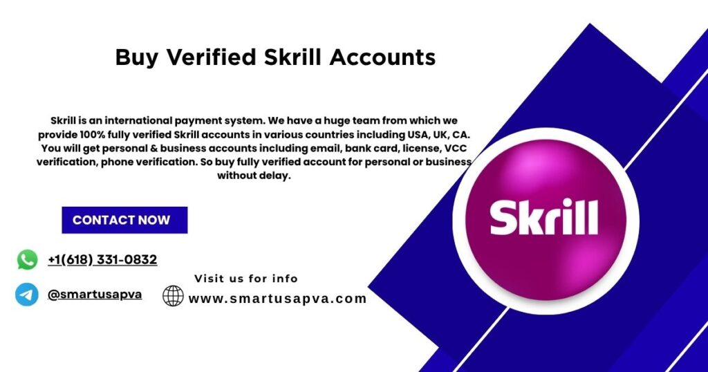 Buy Verified Skrill Accounts